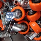 2 Inch Orange PVC Swivel Caster Wheels Light Duty Factory Price