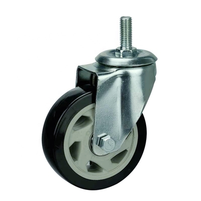 4 Inch Gray Shock Absorbing Casters For Smooth Movement Durable