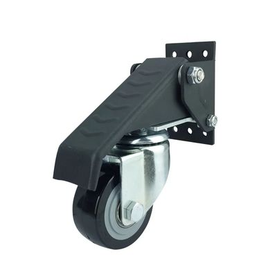 Single Wheel Red Pu Wheel Polyurethane Casters Pu Caster Wheel With 1000 Lbs Load Capacity