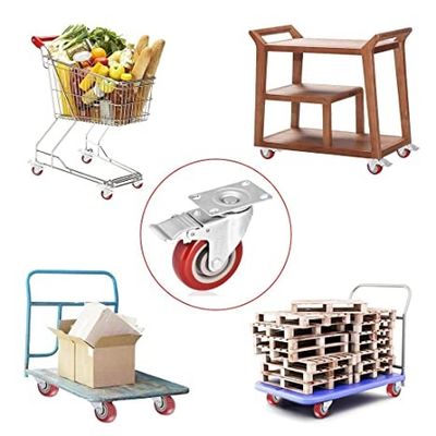 Smooth Tread Polyurethane Casters Featuring Ball Bearing Load Capacity 450 to 850kg Ideal for Warehouse and Applications