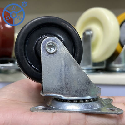 Solid Core Wheel Nylon Casters Plate Mounting Type American Style Heavy Duty Casters Ideal Industrial Applications