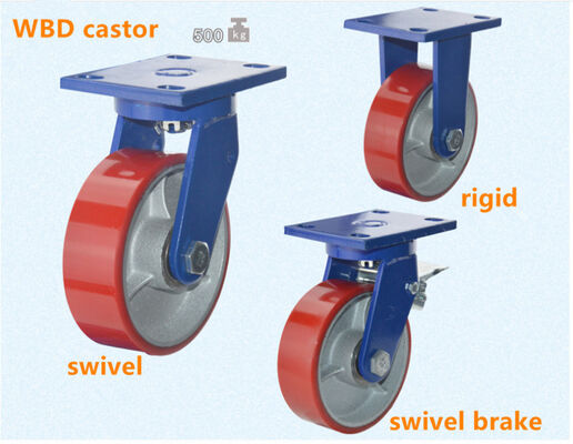 380KG Capacity Casters Four Pack Heavy Duty Casters Perfect for Equipment Transport and Industrial Applications