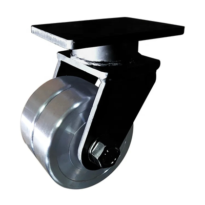 Polyurethane Ball Bearing Heavy Duty Caster 50mm Wheel Black Steel Total Lock Casters