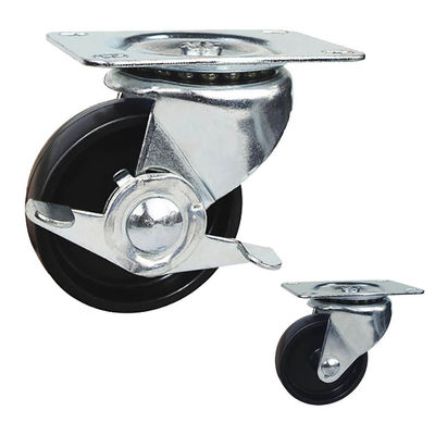2 Inch 70kg Capacity Low Profile Caster Wheels For Industrial Machines