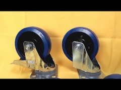 Introduction and show of european type elastic rubber industrial casters